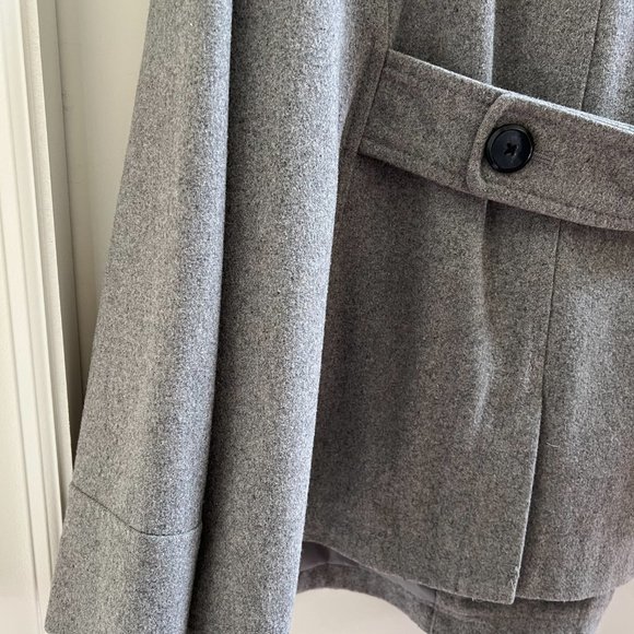 Old Navy Gray Pea Coat - Picture 9 of 11